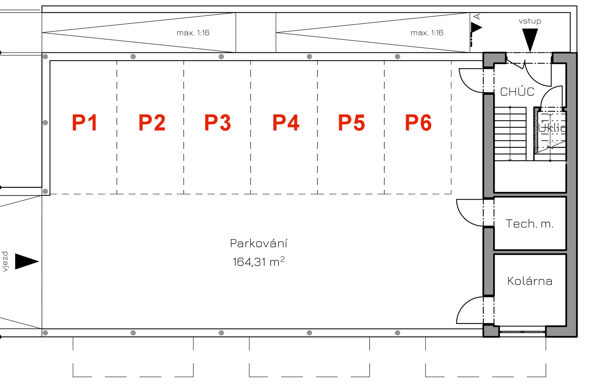 Mapa parkování